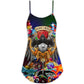 Dice Santa Merry Christmas Snow – Women's Summer Sleeveless V-Neck Camisole Dress