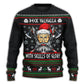 Christmas Valhalla Skull Of Glory Art – Sweater - Ugly Christmas Sweater