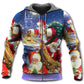 Funny Santa Rooftop Art - 3D Hoodie
