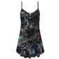 Halloween Spider Dark Scary – Women's Summer Sleeveless V-Neck Camisole Dress