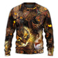 Cat Lightning Art Lover Style – Sweater - Ugly Christmas Sweater