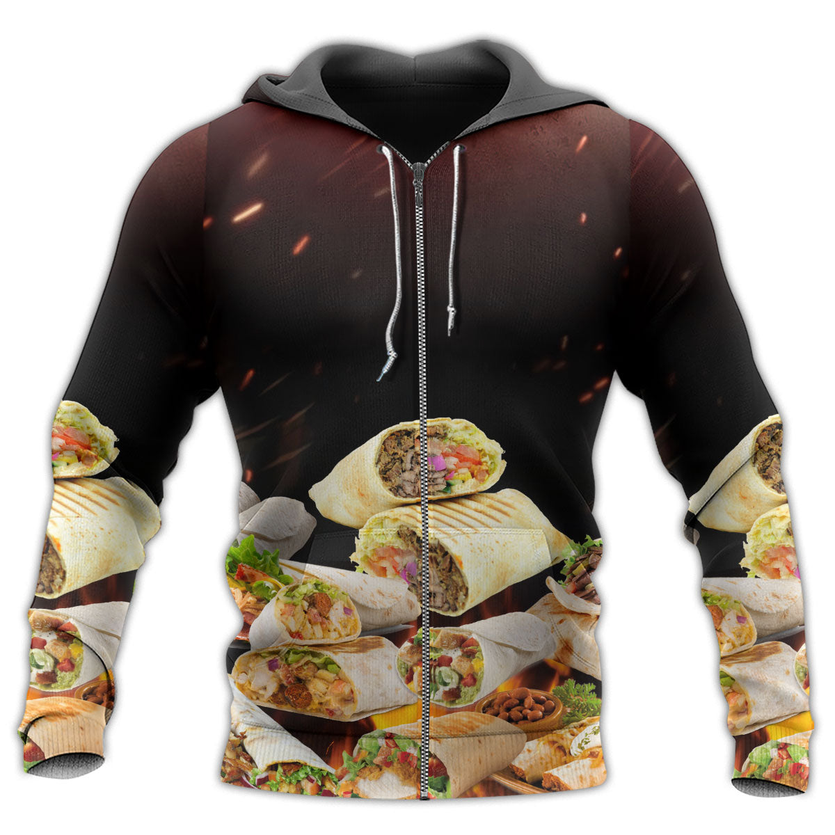 Burritos Fast Food Lover - 3D Hoodie