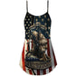 Honoring Our Heroes Tribute – Women's Summer Sleeveless V-Neck Camisole Dress