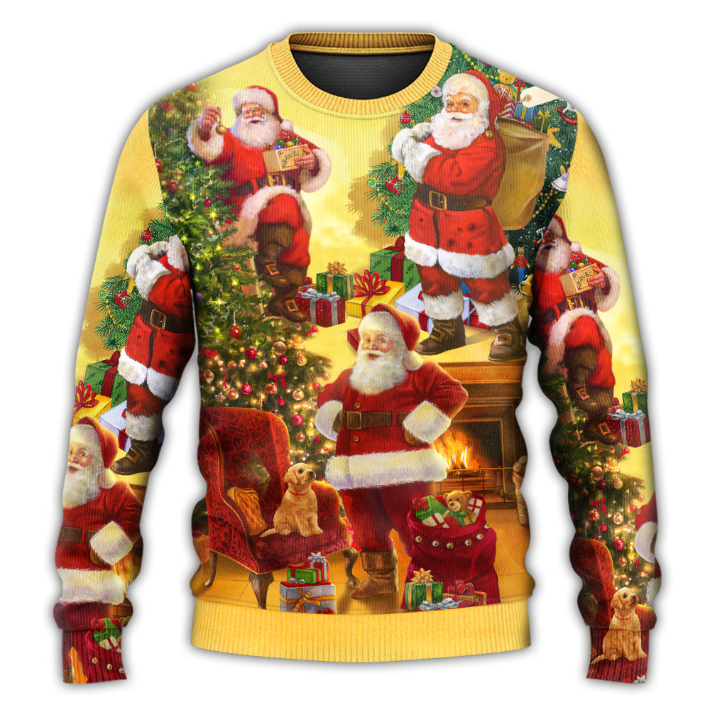 Christmas Santa Story Happy Xmas Art – Sweater - Ugly Christmas Sweater