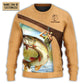 Old Fisherman And Big Catch Art – Sweater - Ugly Christmas Sweater