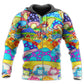 Hippie Frog Mushroom Peace Art - 3D Hoodie