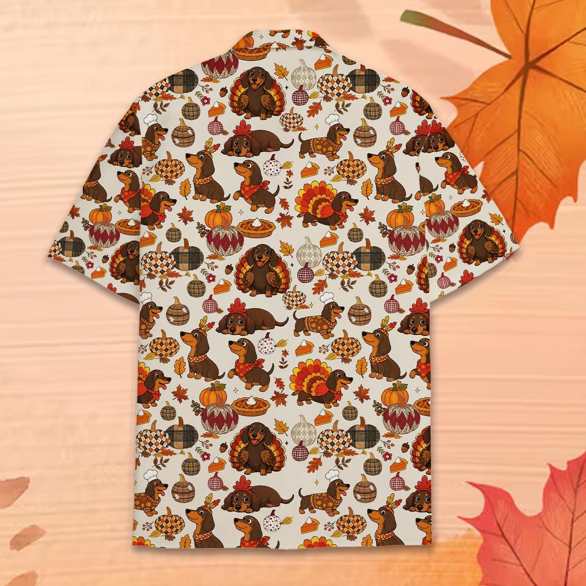 Funny Dachshund Turkey Pumpkin Thanksgiving – Hawaiian Shirt