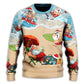 Christmas Santa Beach Holiday Style – Sweater - Ugly Christmas Sweater