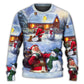 Christmas Santa Love Snowman Village – Sweater - Ugly Christmas Sweater