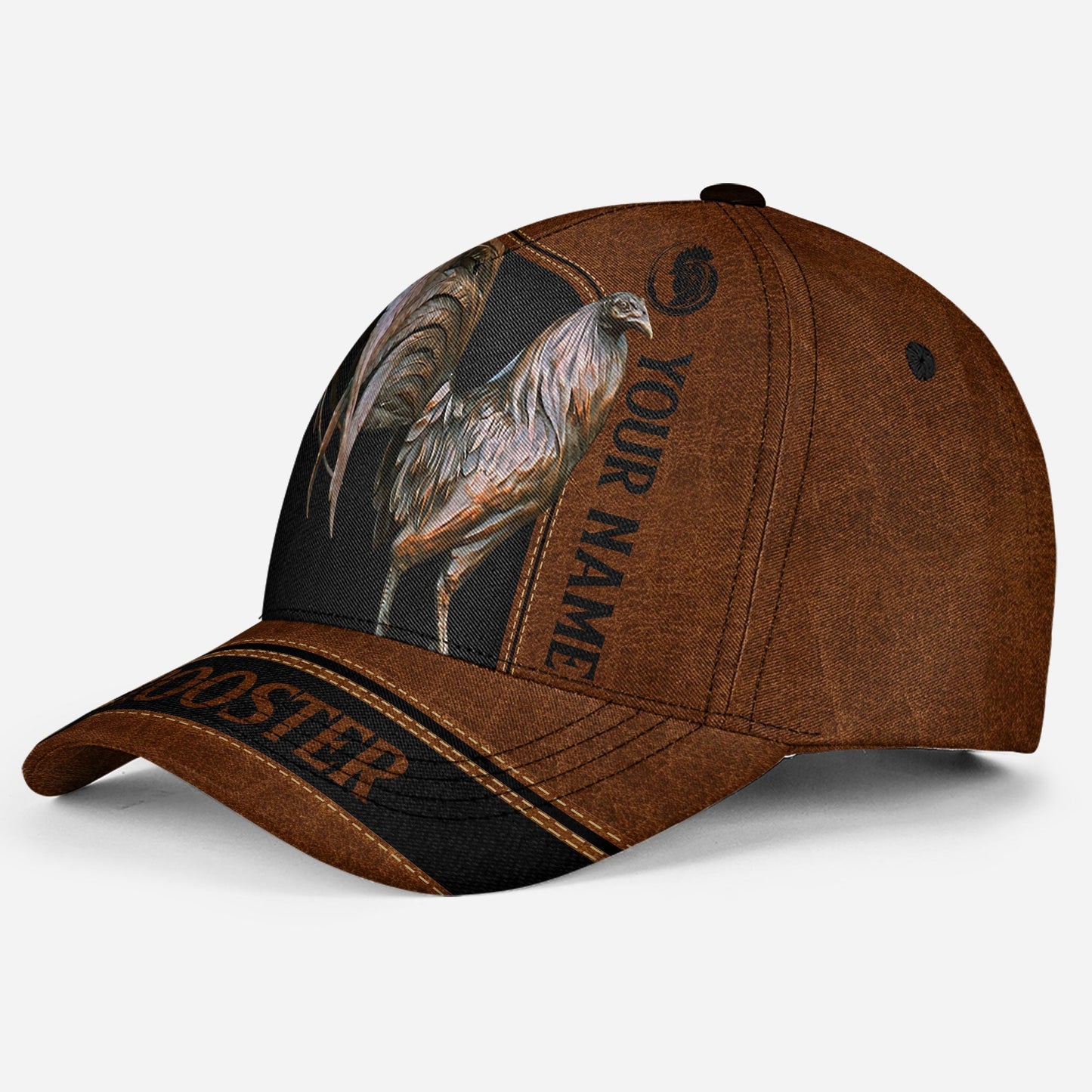 Rooster Leather Personalized Name – Classic Cap