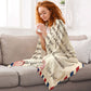 Dear Mom Love Letter Flannel Blanket For Relaxing At Home And Travel