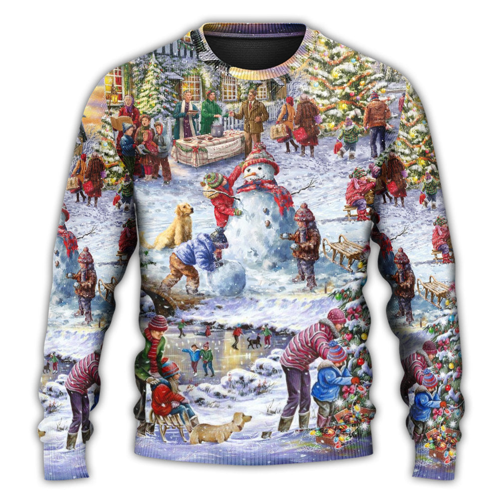 Christmas Winter Holiday Santa Style – Sweater - Ugly Christmas Sweater