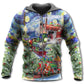 Christmas Gift Train Winter Wharf Art – 3D Hoodie