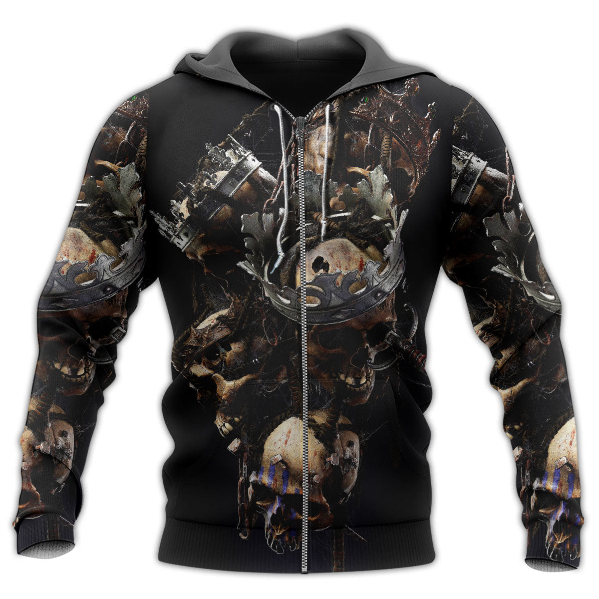 Skull King Forever Quote Art – 3D Hoodie
