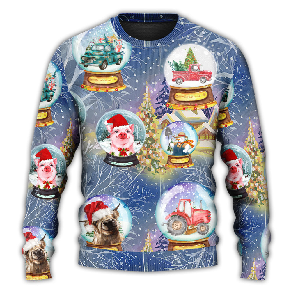 Christmas Farmer Funny Holiday Style – Sweater - Ugly Christmas Sweater