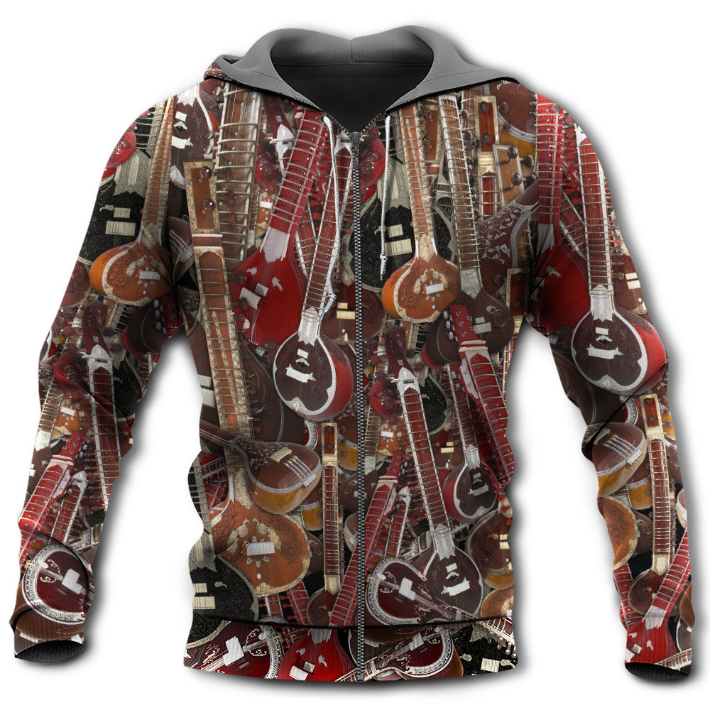 Sitar Player Pride Quote - 3D Hoodie
