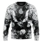 Fire Dragon Gothic Compass Baroque Art – Sweater - Ugly Christmas Sweater