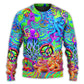 Hippie Funny Octopus Colorful Tie Dye – Sweater - Ugly Christmas Sweater