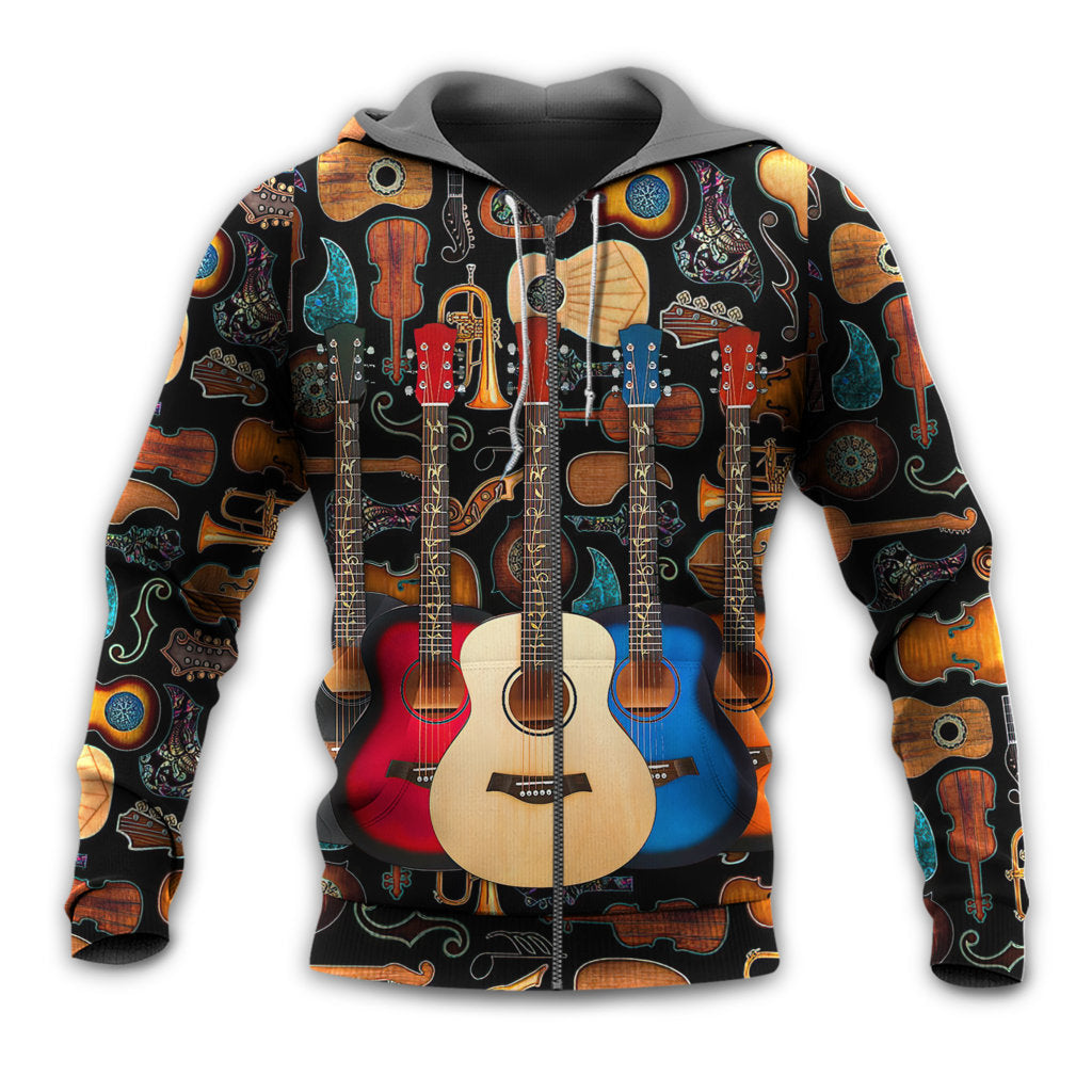 Guitar Lover Happy Music Life - Hoodie