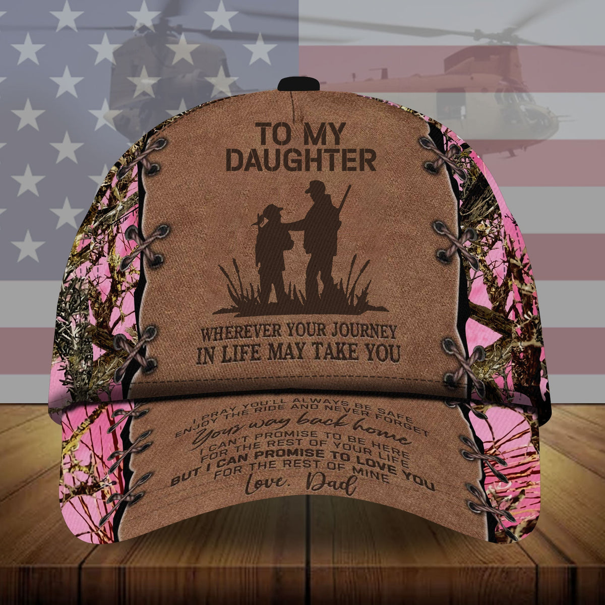 To My Daughter Personalized Camo Deer Hunting Gift – Classic Cap