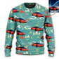 Car Driving Mountain Landscape Art – Sweater - Ugly Christmas Sweater