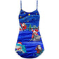 Shark And Santa Funny Holiday – Women's Summer Sleeveless V-Neck Camisole Dress