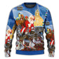 Christmas Santa Reindeer Gift Art Style – Sweater - Ugly Christmas Sweater