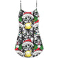 Christmas Meowy Cat Lover – Women's Summer Sleeveless V-Neck Camisole Dress