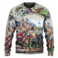 Horse Racing Be Strong Be Brave – Sweater - Ugly Christmas Sweater