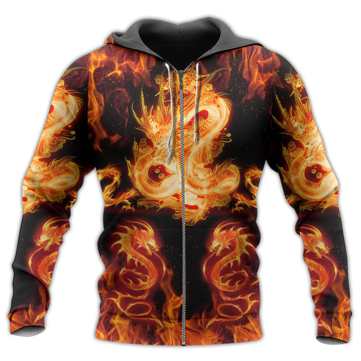 Dragon Fireball Fantasy - 3D Hoodie