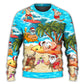 Christmas Santa Beach Holiday Funny – Sweater - Ugly Christmas Sweater