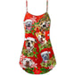 Christmas Dogs Pitbull Family Love – Women's Summer Sleeveless V-Neck Camisole Dress