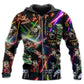 Christmas Tree Snowman Neon Art – 3D Hoodie