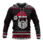 Santa Retro Nordic Pattern - 3D Hoodie