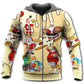 Santa Pizza Night Christmas - 3D Hoodie