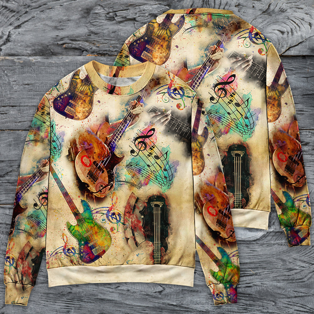 Bass Guitar Music Lover Cool Style – Sweater - Ugly Christmas Sweater