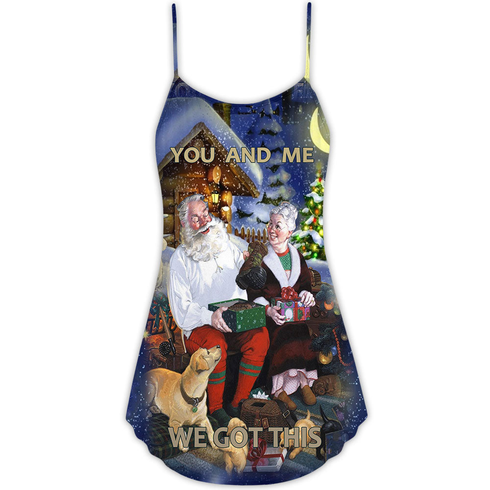 Christmas You And Me We Got This – Women's Summer Sleeveless V-Neck Camisole Dress