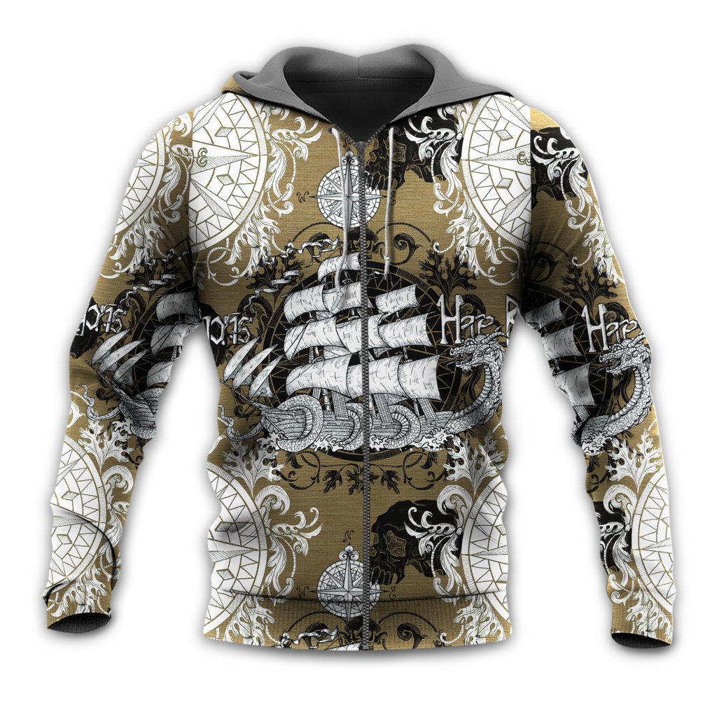 Vintage Anchor Sea Life - 3D Hoodie