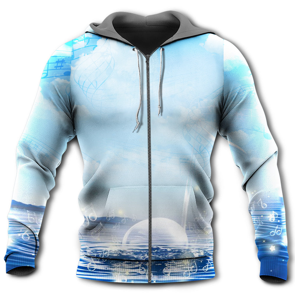 Sounds Of Nature Music Art - 3D Hoodie