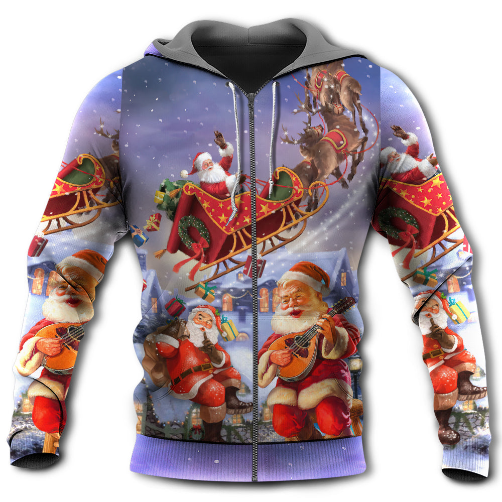 Santa Funny Art Style - 3D Hoodie