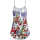 Christmas Santa Is Coming – Women's Summer Sleeveless V-Neck Camisole Dress