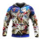Christmas Rooftop Santa Reindeer Night - 3D Hoodie