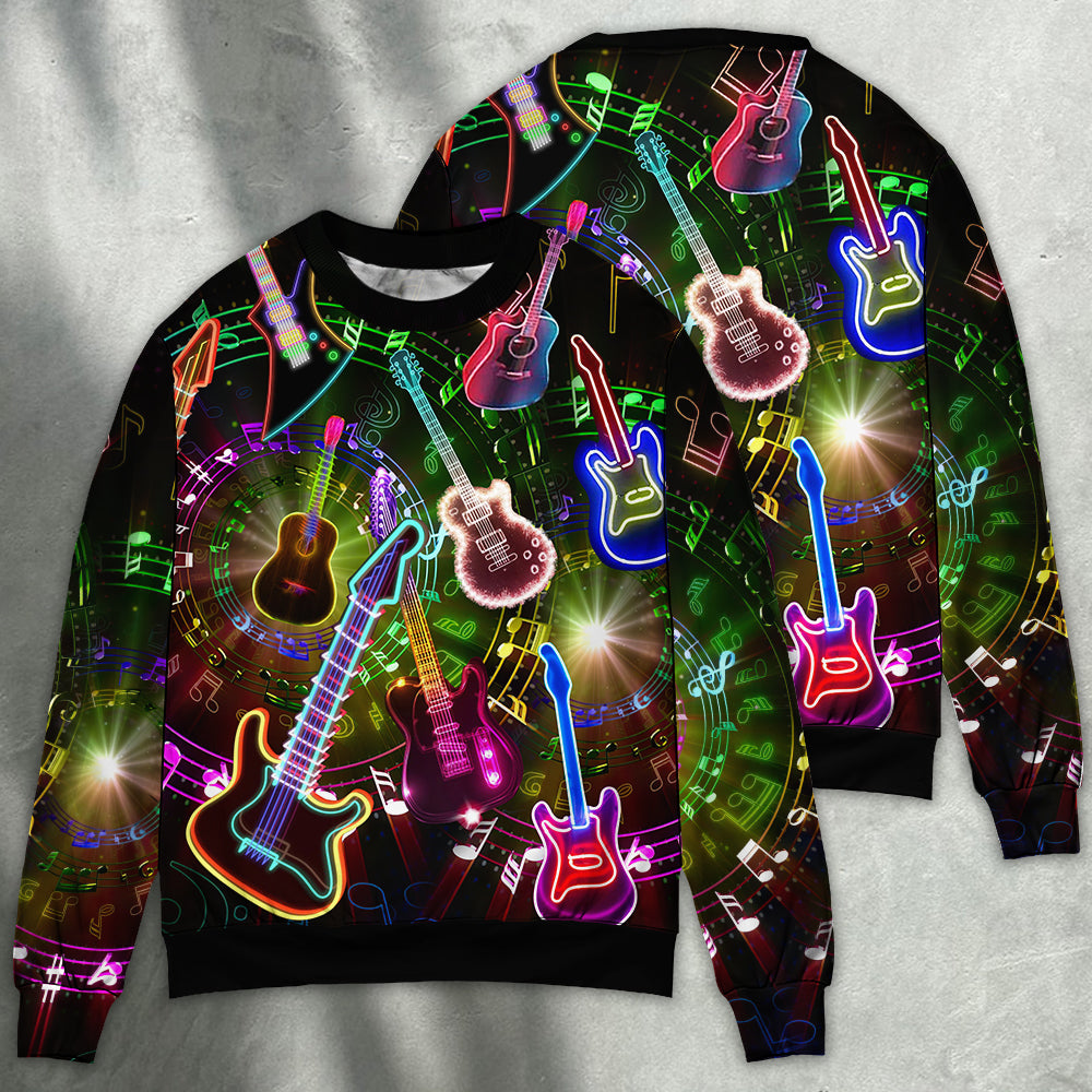 All You Need Is Guitar Music Style – Sweater - Ugly Christmas Sweater