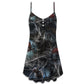 Halloween Dark Spider Scary – Women's Summer Sleeveless V-Neck Camisole Dress