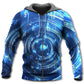 Neon Music Circle Notes Art – 3D Hoodie