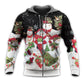 Christmas Cute Snowman Happy Xmas Cardinal - Hoodie