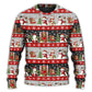 Christmas Santa And Snowman Happy Xmas – Sweater - Ugly Christmas Sweater