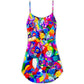 Rainbow Cat Colorful Style – Women's Summer Sleeveless V-Neck Camisole Dress