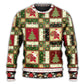 Christmas Santa And Fir Tree Style – Sweater - Ugly Christmas Sweater