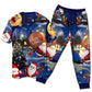 Christmas Love Santa And Gifts - Pajamas Short Sleeve - Owls Matrix LTD